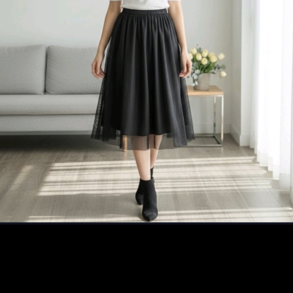 Banana Republic Black Midi Skirt Xs